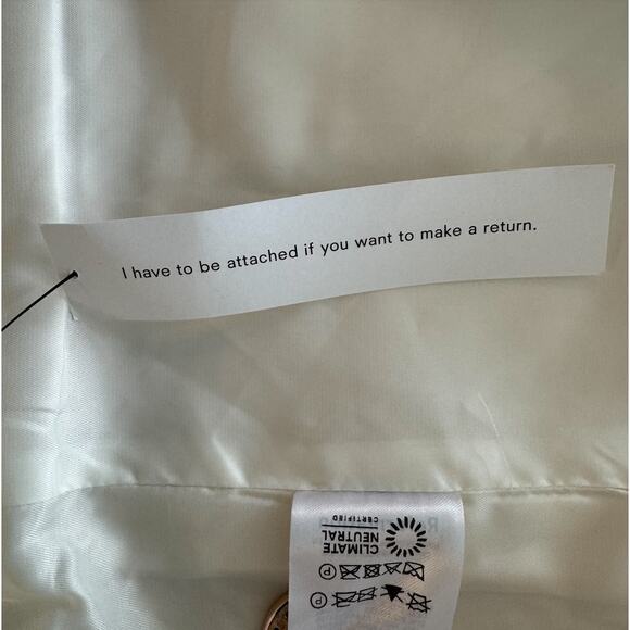 Reformation Eden Nipped Waist Coat White - Picture 11 of 12